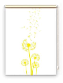 Rollo Dandelions yellow , Rollo, Motivrollo, Rollo mit Druck, Fotorollo, bedrucktes Rollo, Fensterrollo,verdunkelndes Rollo, Sonnenschutz Rollo